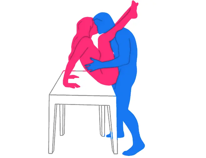 Posición sexual Piernas al Aire