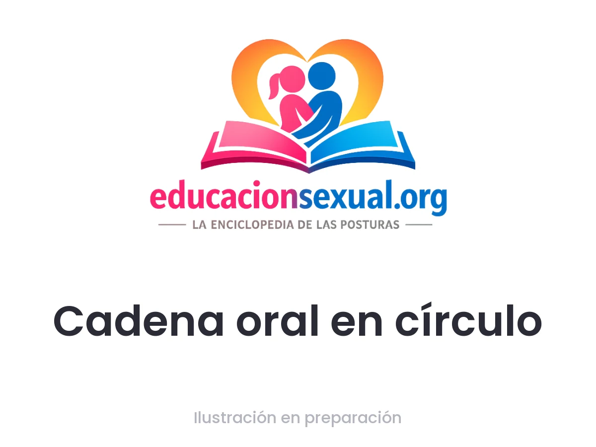 Posición sexual Cadena oral en círculo: Las tres participantes forman un círculo, cada una ofrece oral a la siguiente. Los cuerpos se apoyan en un equilibrio de cercanía y movimien