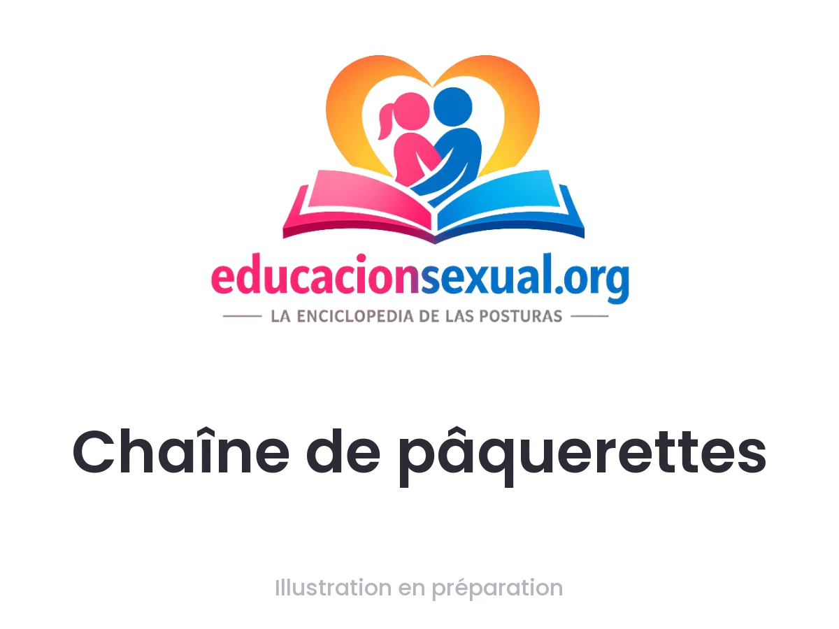 Position sexuelle Chaîne de pâquerettes: Imaginez trois corps entrelacés dans une chaîne de baisers intimes. Une personne se place sur le dos, une autre au-dessus d'elle en sens inv