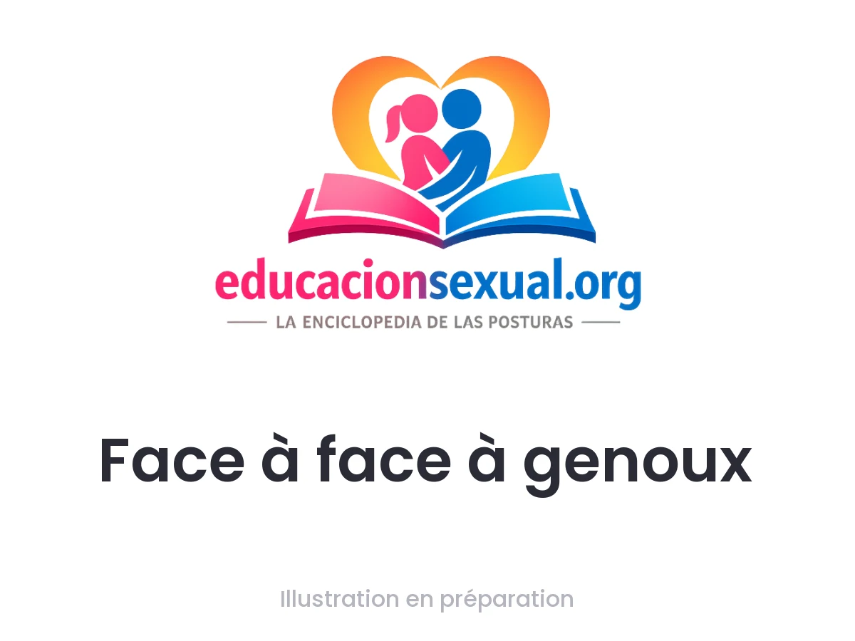 Position sexuelle Face à face à genoux: Les deux femmes s'agenouillent face à face, les jambes entrelacées et les doigts de l'une stimulant doucement. Les baisers et le regard conn