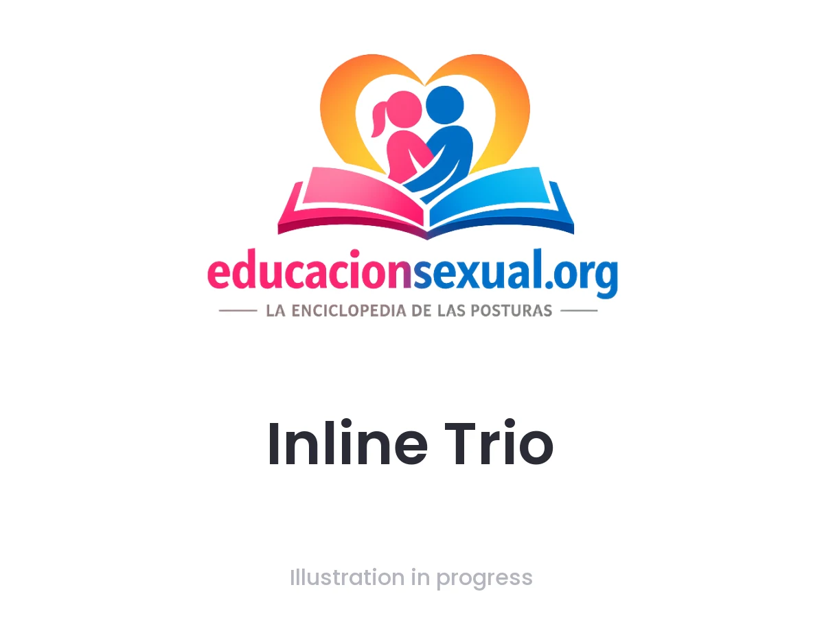 Sex position Inline Trio: One person lies on their back, another gives them oral pleasure while the third penetrates from behind. The bodies form an intimate and rhyt