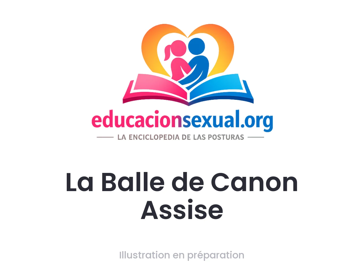 Position sexuelle La Balle de Canon Assise: L'homme actif s'assoit sur une surface stable tandis que le passif se place à genoux face à lui, recevant la pénétration avec des mouvements
