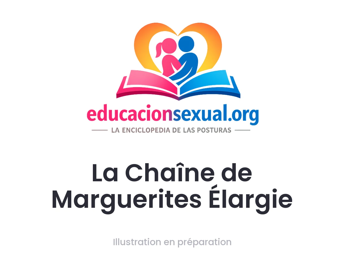 Position sexuelle La Chaîne de Marguerites Élargie: Quatre personnes sont allongées sur le côté sur un grand lit et forment un carré fermé : la tête de chacune se trouve à hauteur du bassin de