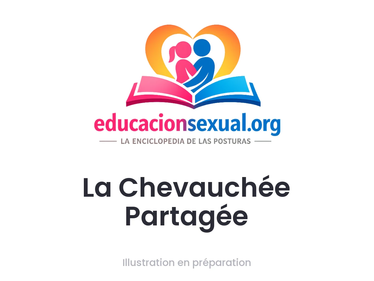 Position sexuelle La Chevauchée Partagée: Une personne allongée reçoit une pénétration tandis que les deux autres échangent les rôles au-dessus, alternant entre pénétration et oral. 