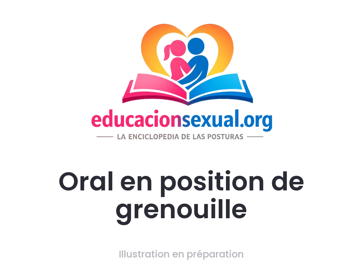 Position sexuelle Oral en position de grenouille: Sexe oral sur la vulve, dans un seul sens : la personne qui reçoit est sur le dos, genoux pliés et ouverts sur les côtés ; la personne qui d