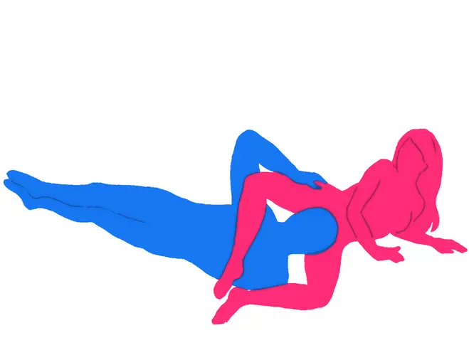 Posición sexual Concha Abrazada